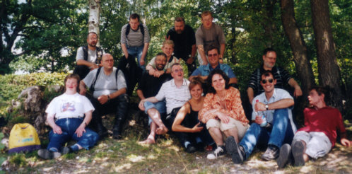 Gruppenbild im Schatten